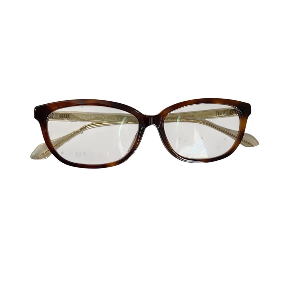 Gucci Squoval Square Rectangle Havana Transparent Optical Unisex Frame New - Picture 4 of 8